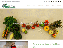 Tablet Screenshot of lorieeberwellnesscoaching.com